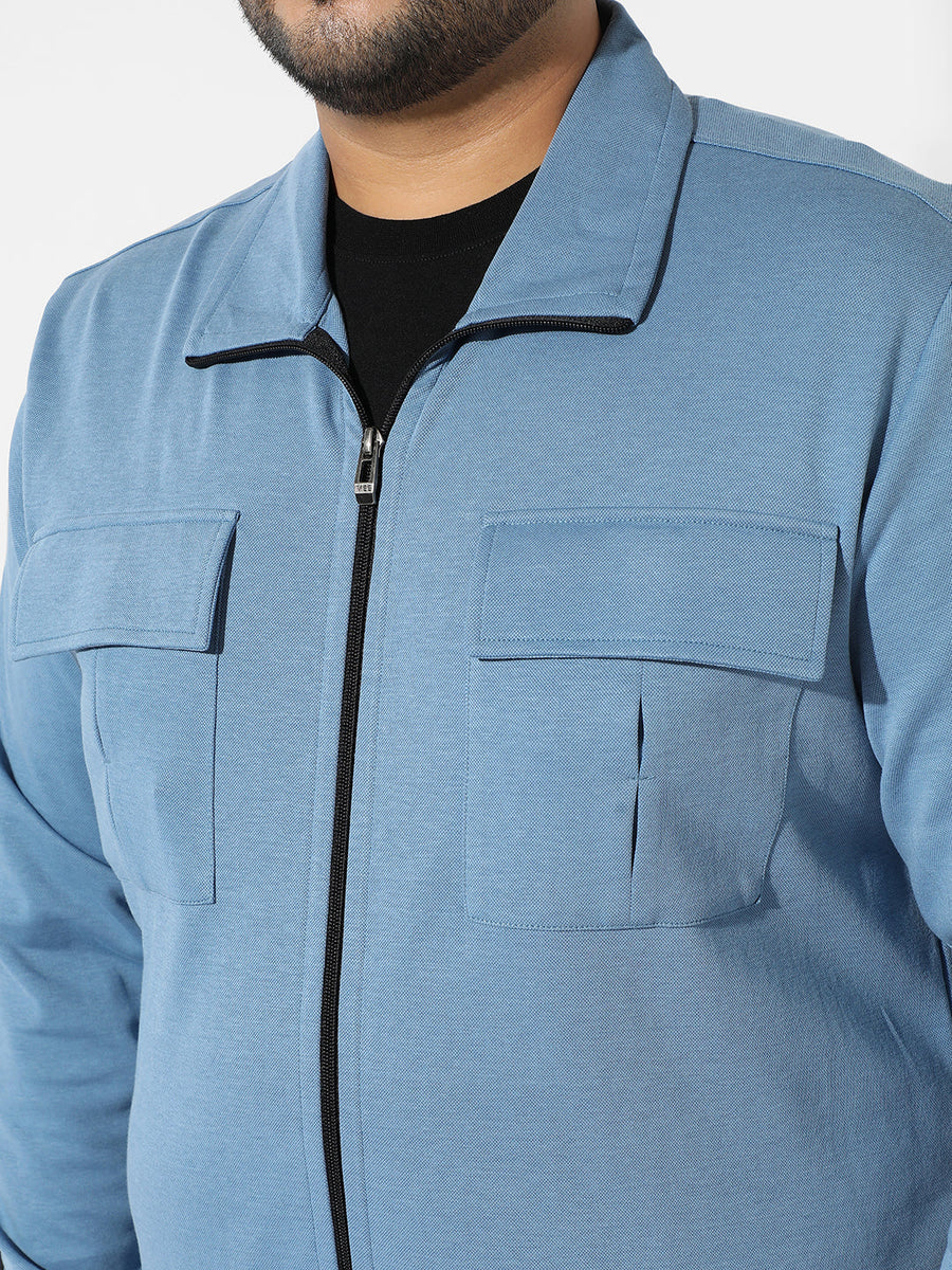 Solid Icy Blue Co-Ords Set - Shop authentic Indian Men's Fashion by Instafab Plus