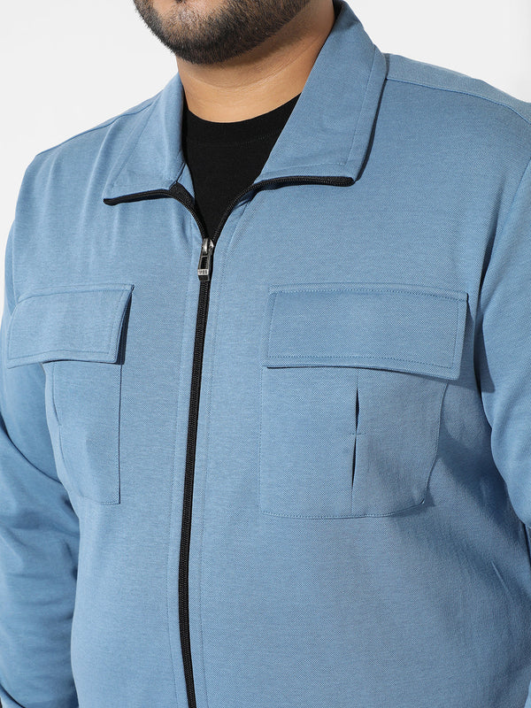 Solid Icy Blue Co-Ords Set - Shop authentic Indian Men's Fashion by Instafab Plus