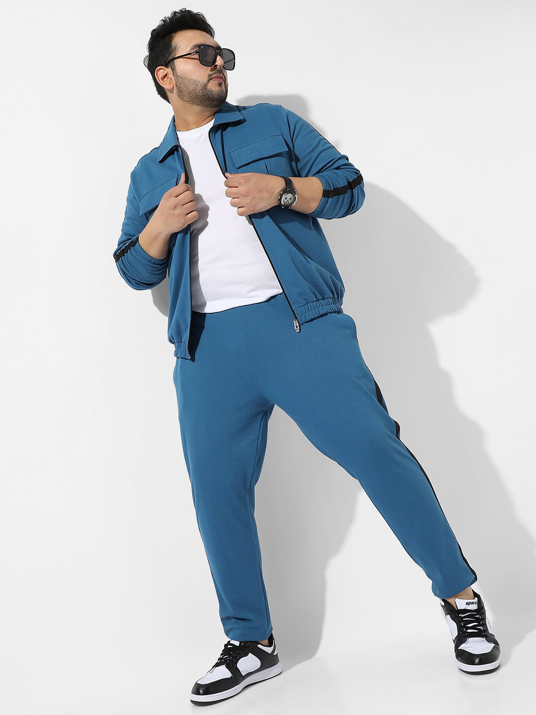 Solid Blue Co-Ords Set - Shop authentic Indian Men's Fashion by Instafab Plus
