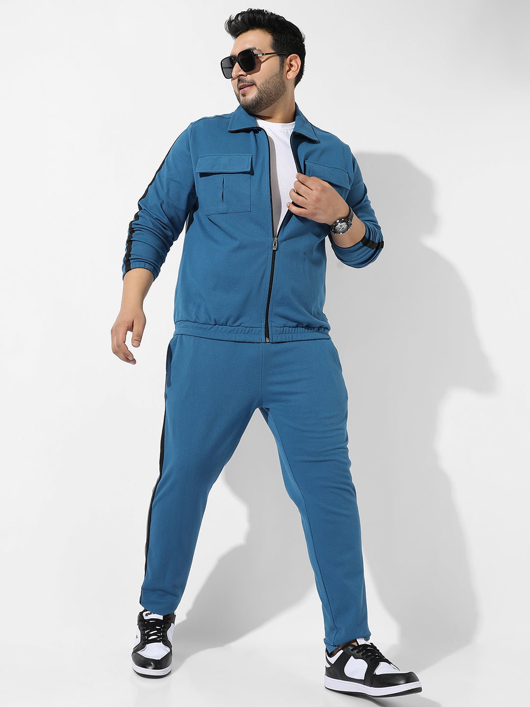 Solid Blue Co-Ords Set - Shop authentic Indian Men's Fashion by Instafab Plus