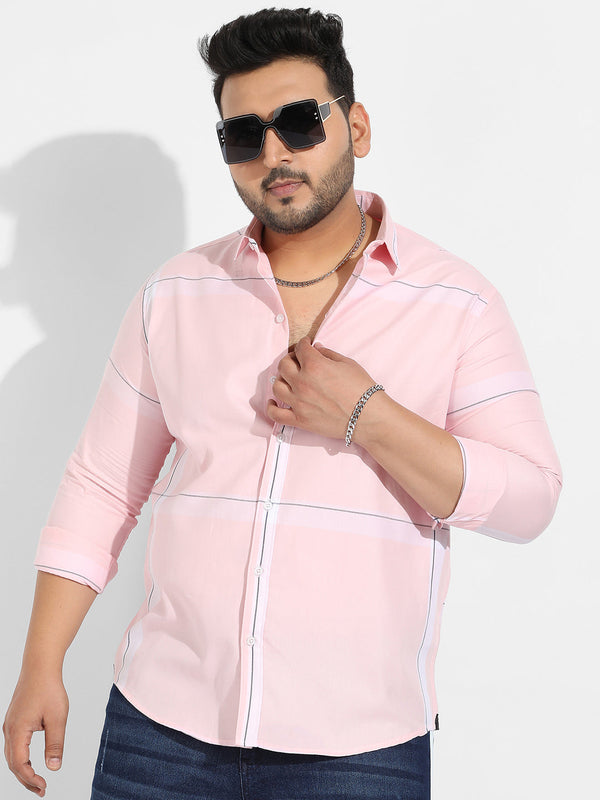 Pastel Striped Button Up Shirt - Shop authentic Indian Men's Fashion by Instafab Plus