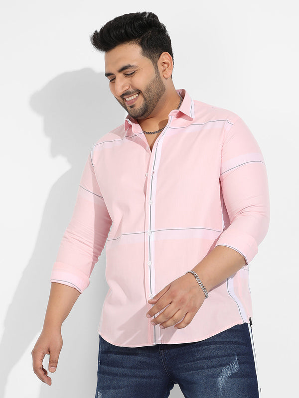 Pastel Striped Button Up Shirt - Shop authentic Indian Men's Fashion by Instafab Plus