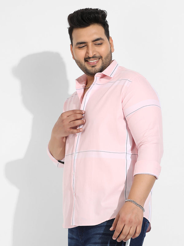 Pastel Striped Button Up Shirt - Shop authentic Indian Men's Fashion by Instafab Plus