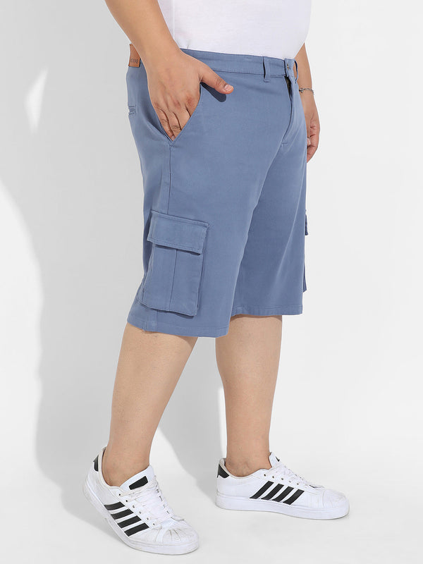 Blue Cargo Shorts - Shop authentic Indian Men's Fashion by Instafab Plus