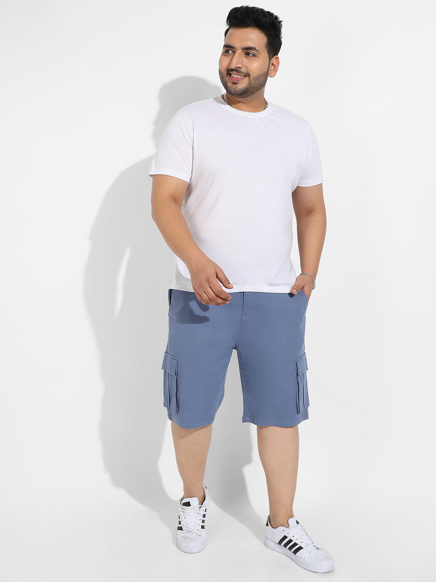 Blue Cargo Shorts - Shop authentic Indian Men's Fashion by Instafab Plus