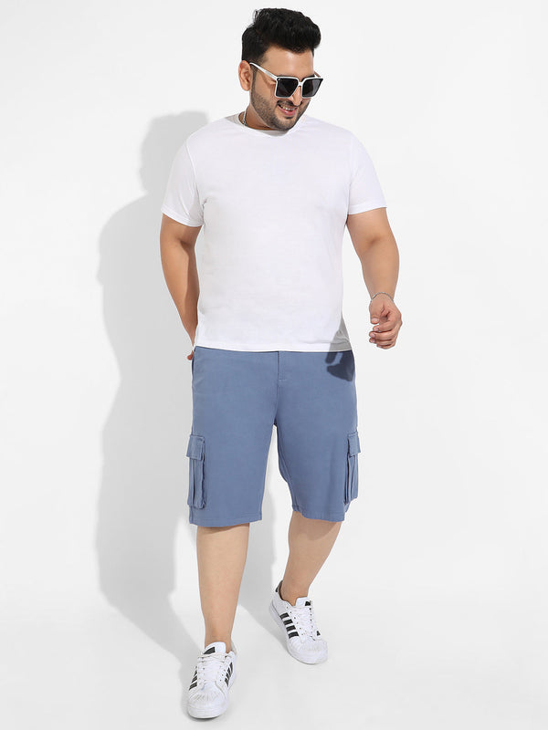 Blue Cargo Shorts - Shop authentic Indian Men's Fashion by Instafab Plus
