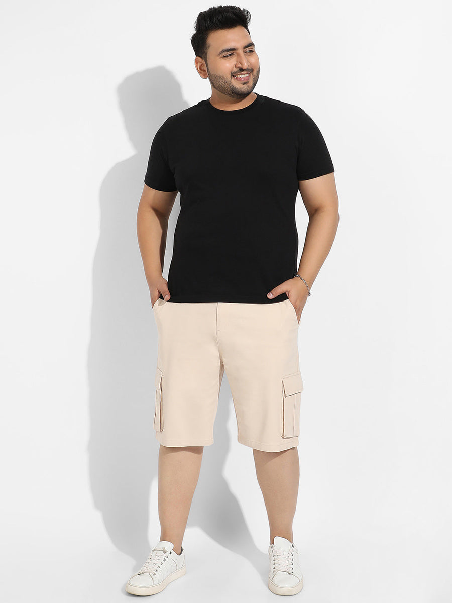 Beige Cargo Shorts - Shop authentic Indian Men's Fashion by Instafab Plus