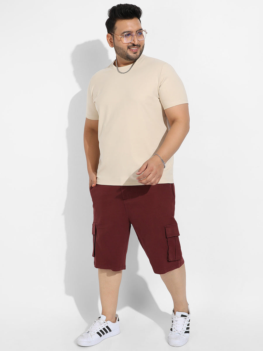 Maroon Cargo Shorts - Shop authentic Indian Men's Fashion by Instafab Plus