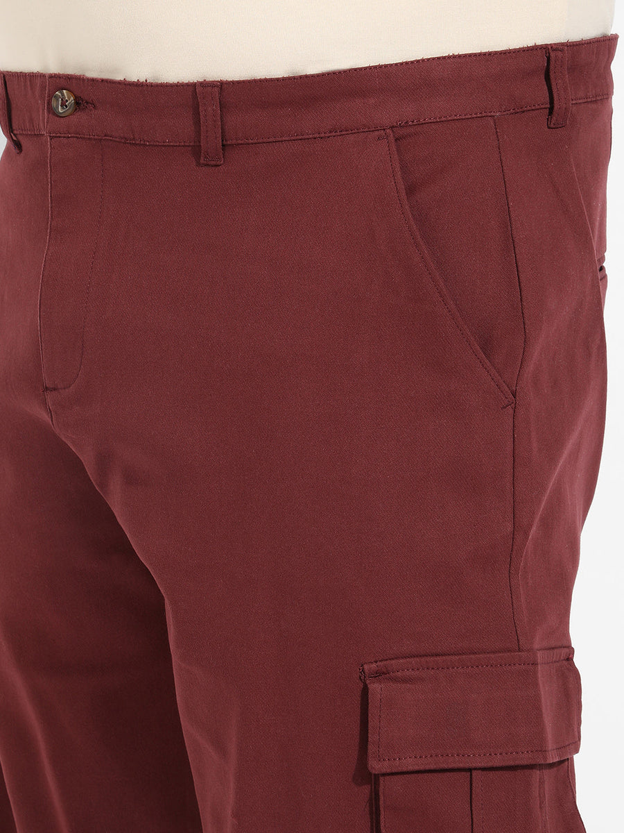 Maroon Cargo Shorts - Shop authentic Indian Men's Fashion by Instafab Plus