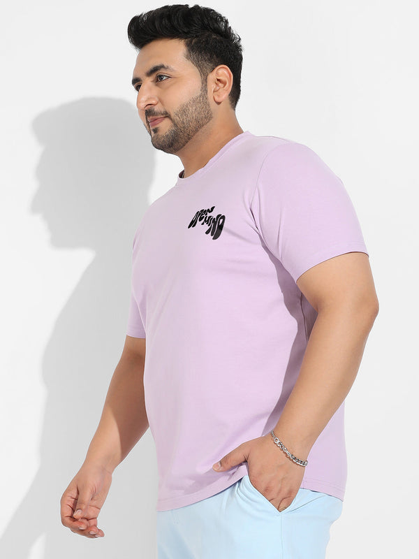 Lilac Open Mind T-Shirt - Shop authentic Indian Men's Fashion by Instafab Plus