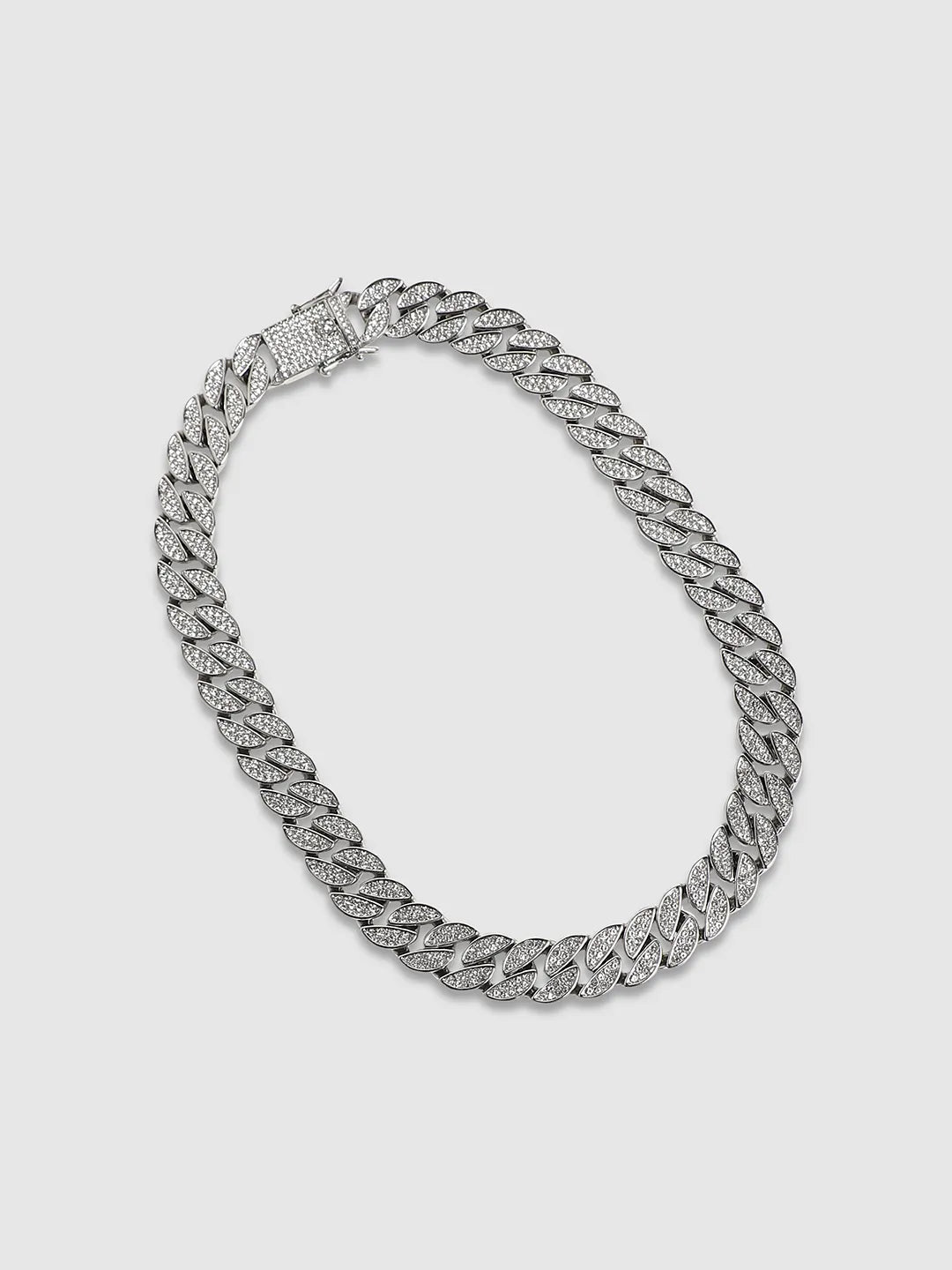 Embellished Bling Chain - Silver - Shop authentic Indian Men's Fashion by French Accent