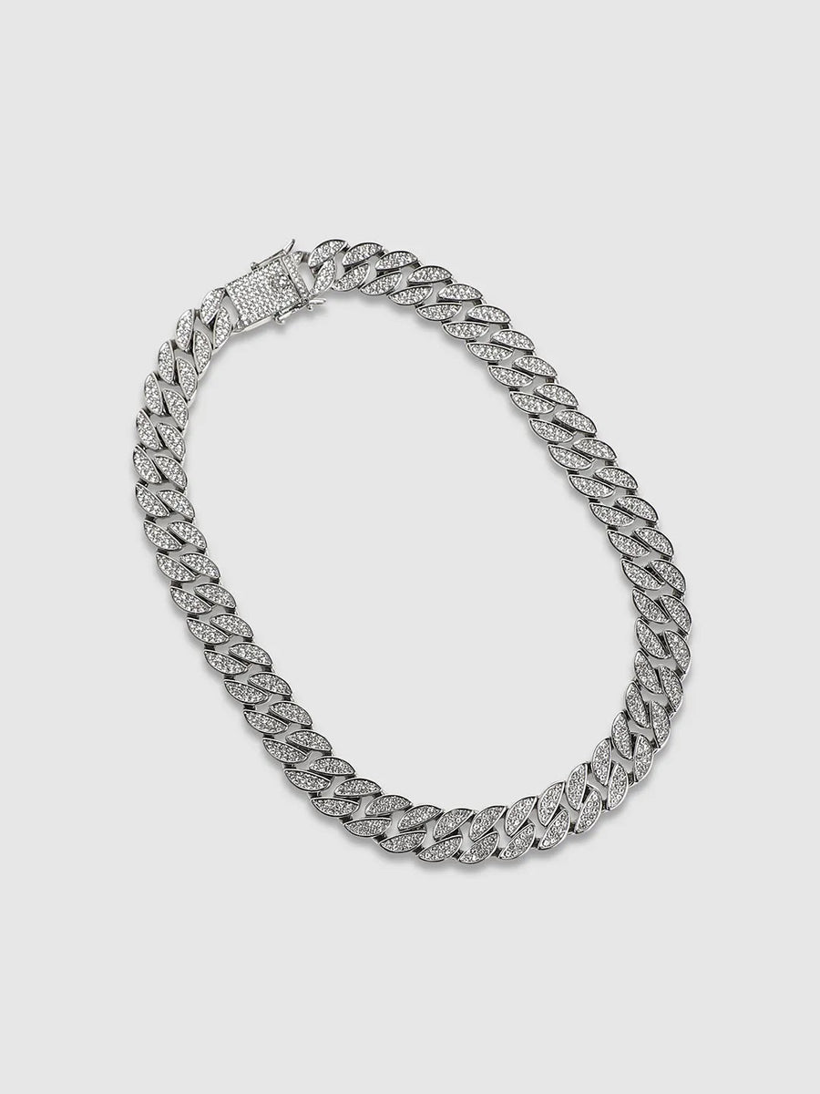 Embellished Bling Chain - Silver - Shop authentic Indian Men's Fashion by French Accent