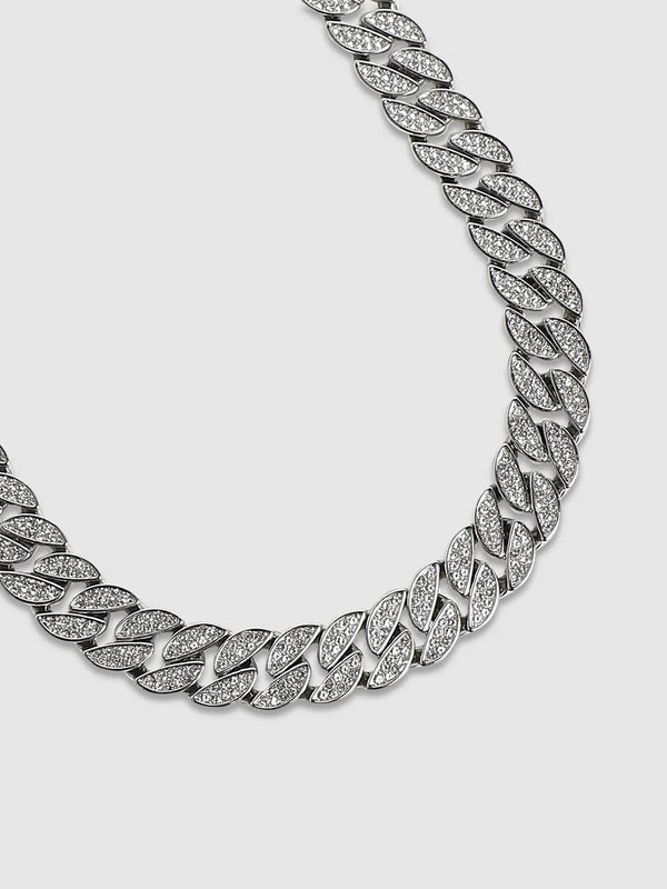 Embellished Bling Chain - Silver - Shop authentic Indian Men's Fashion by French Accent
