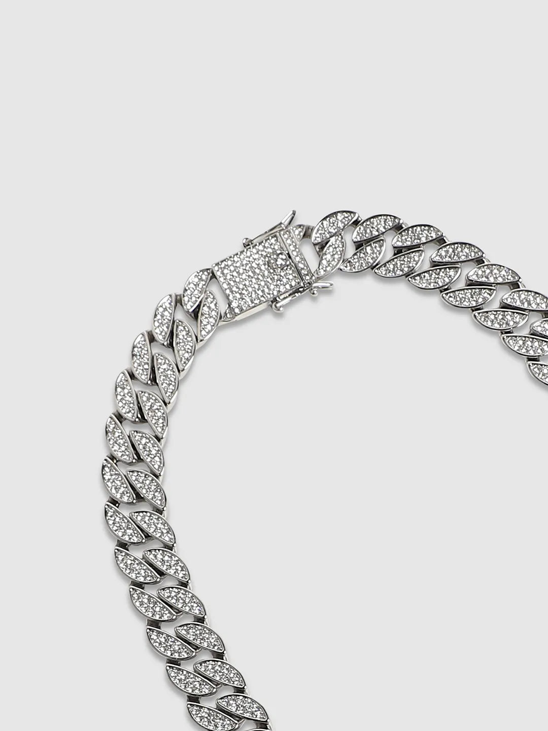 Embellished Bling Chain - Silver - Shop authentic Indian Men's Fashion by French Accent