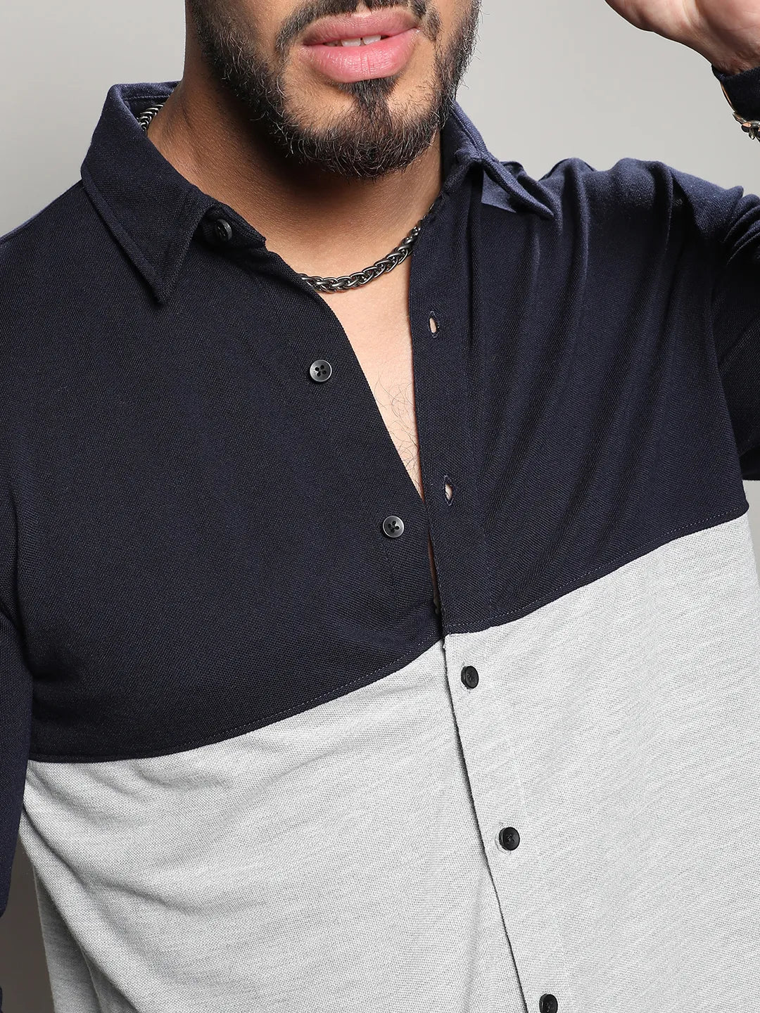 Casual Colorblock Shirt - Shop authentic Indian Men's Fashion by Instafab Plus