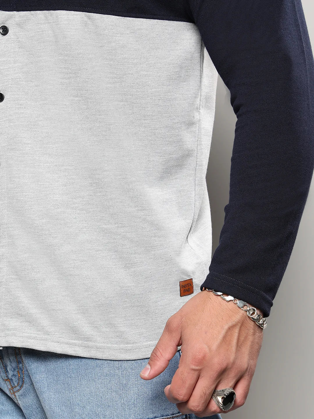 Casual Colorblock Shirt - Shop authentic Indian Men's Fashion by Instafab Plus