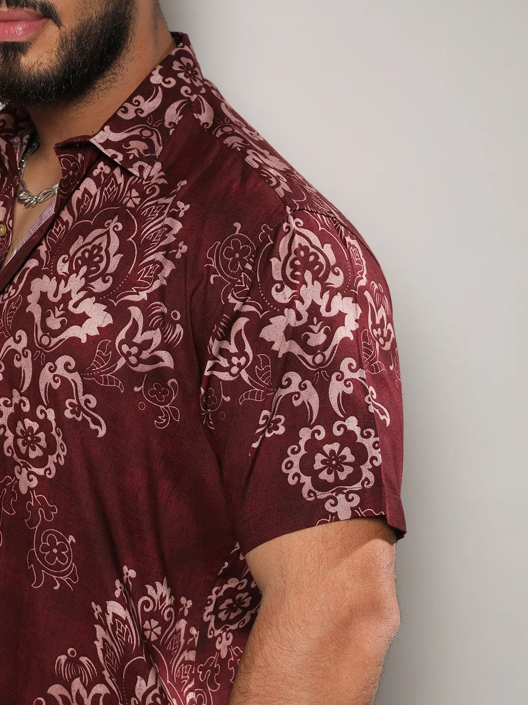 Brown Ethnic Motif Shirt - Shop authentic Indian Men's Fashion by Instafab Plus