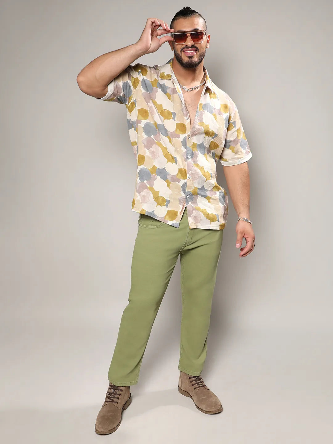 Abstract Print Shirt Instafab Plus - Shop authentic Indian Men's Fashion by Instafab Plus