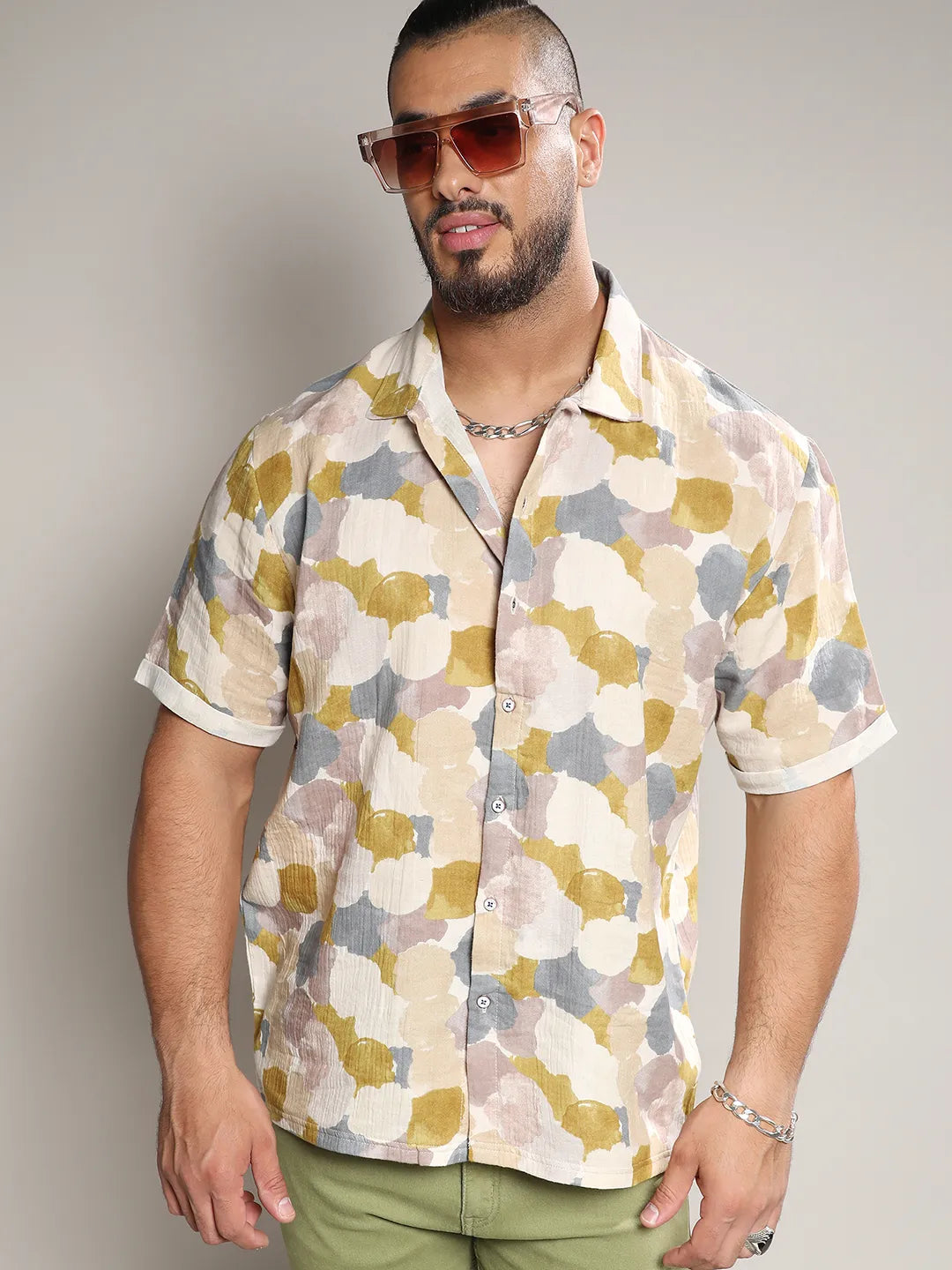 Abstract Print Shirt Instafab Plus - Shop authentic Indian Men's Fashion by Instafab Plus