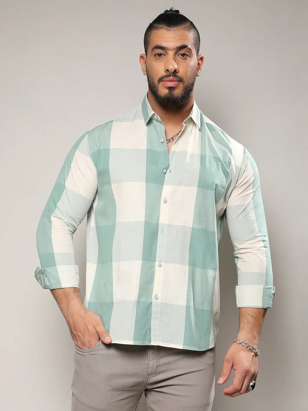 Cotton Buffalo Check Shirt - Shop authentic Indian Men's Fashion by Instafab Plus