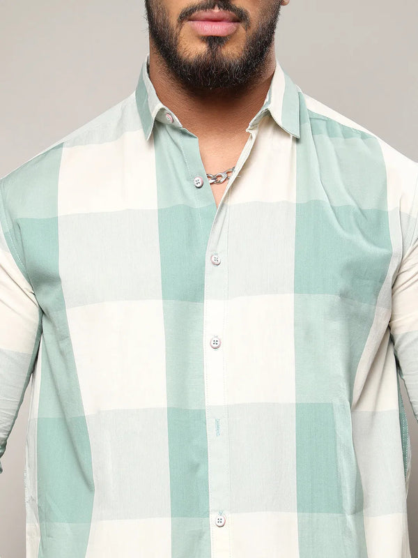 Cotton Buffalo Check Shirt - Shop authentic Indian Men's Fashion by Instafab Plus