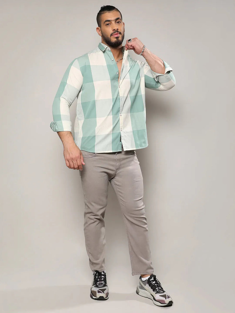 Cotton Buffalo Check Shirt - Shop authentic Indian Men's Fashion by Instafab Plus