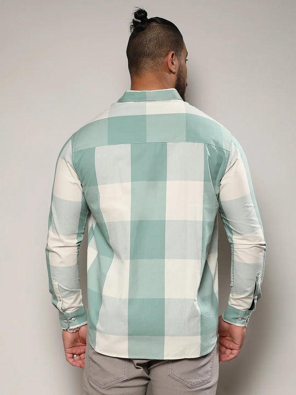 Cotton Buffalo Check Shirt - Shop authentic Indian Men's Fashion by Instafab Plus