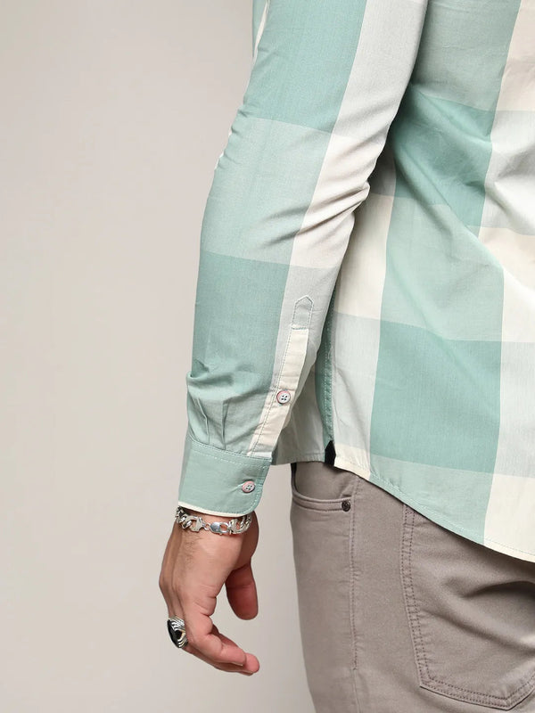 Cotton Buffalo Check Shirt - Shop authentic Indian Men's Fashion by Instafab Plus