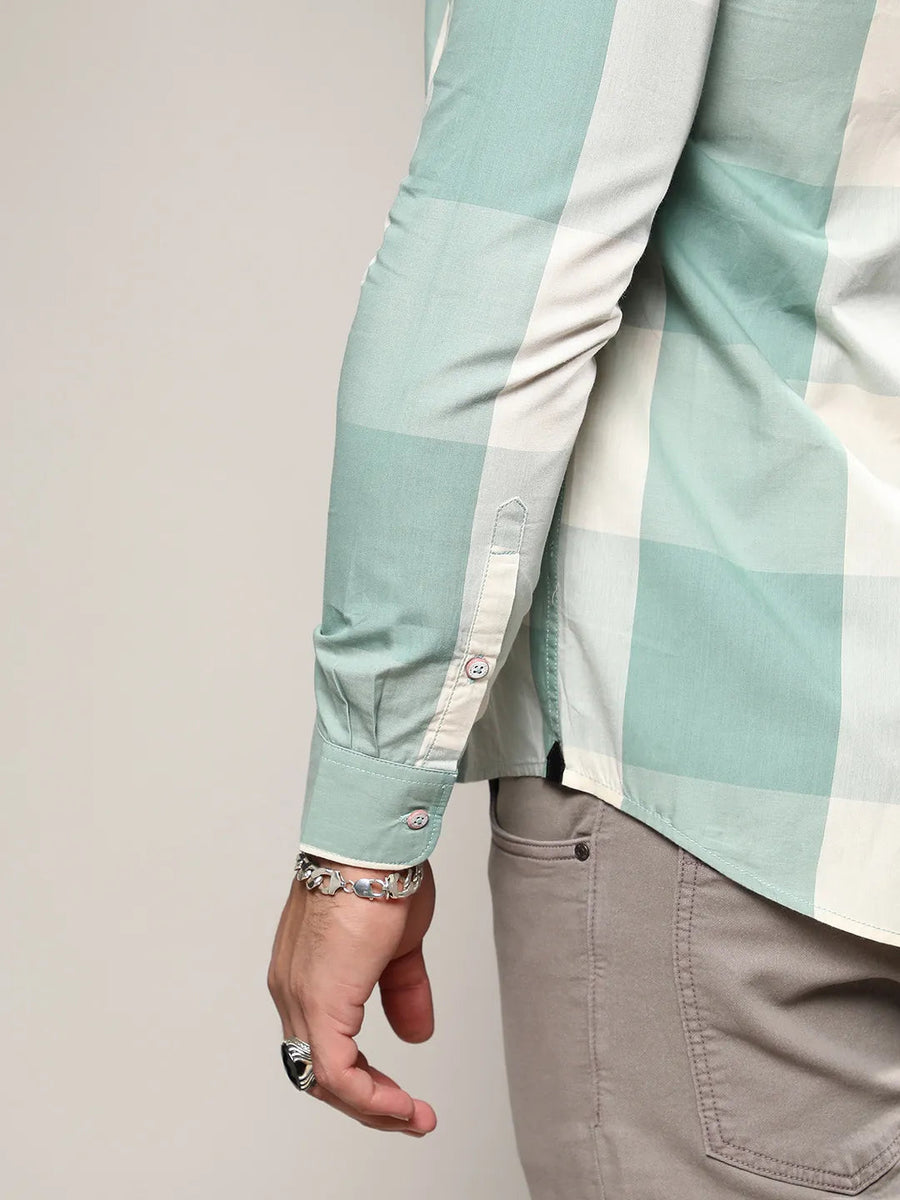 Cotton Buffalo Check Shirt - Shop authentic Indian Men's Fashion by Instafab Plus