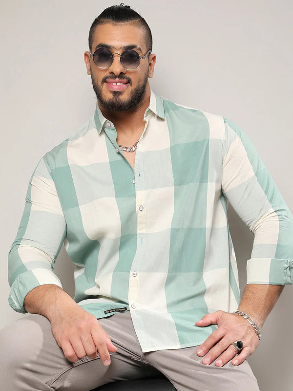 Cotton Buffalo Check Shirt - Shop authentic Indian Men's Fashion by Instafab Plus