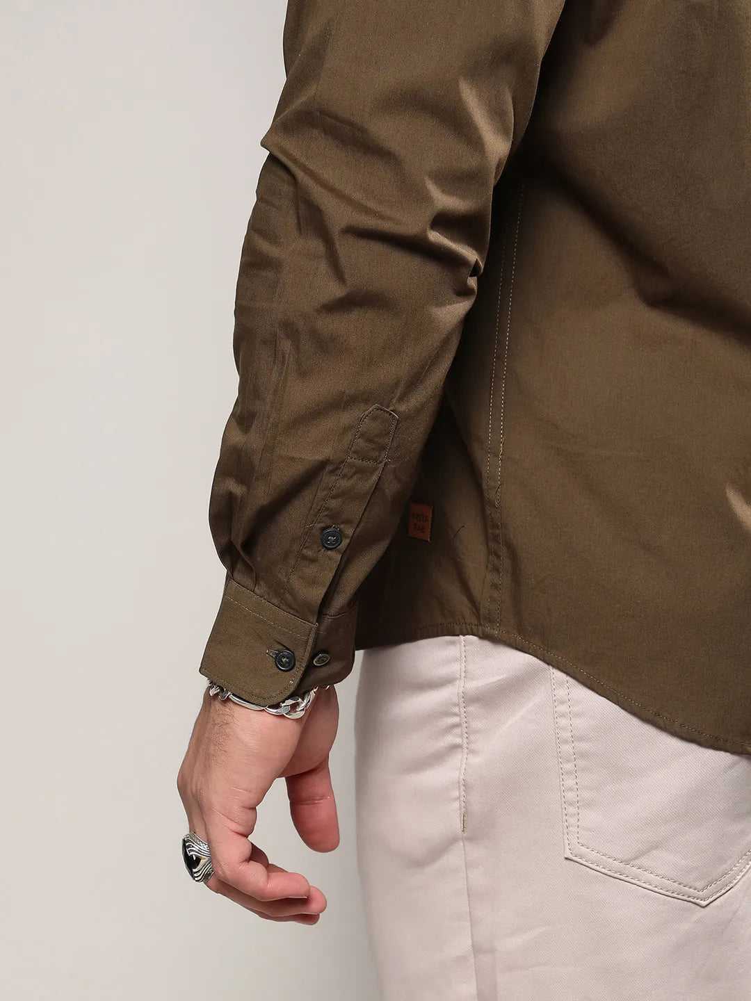 Solid Casual Shirt Instafab Plus - Shop authentic Indian Men's Fashion by Instafab Plus