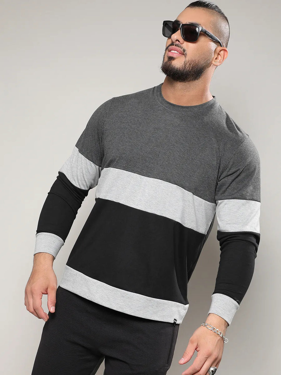 Casual Collorblock T-Shirt - Shop authentic Indian Men's Fashion by Instafab Plus