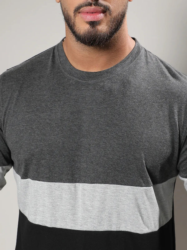 Casual Collorblock T-Shirt - Shop authentic Indian Men's Fashion by Instafab Plus