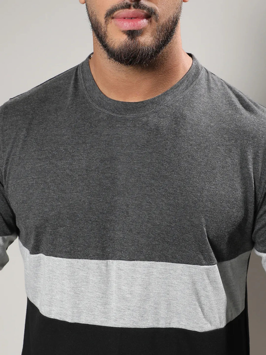 Casual Collorblock T-Shirt - Shop authentic Indian Men's Fashion by Instafab Plus