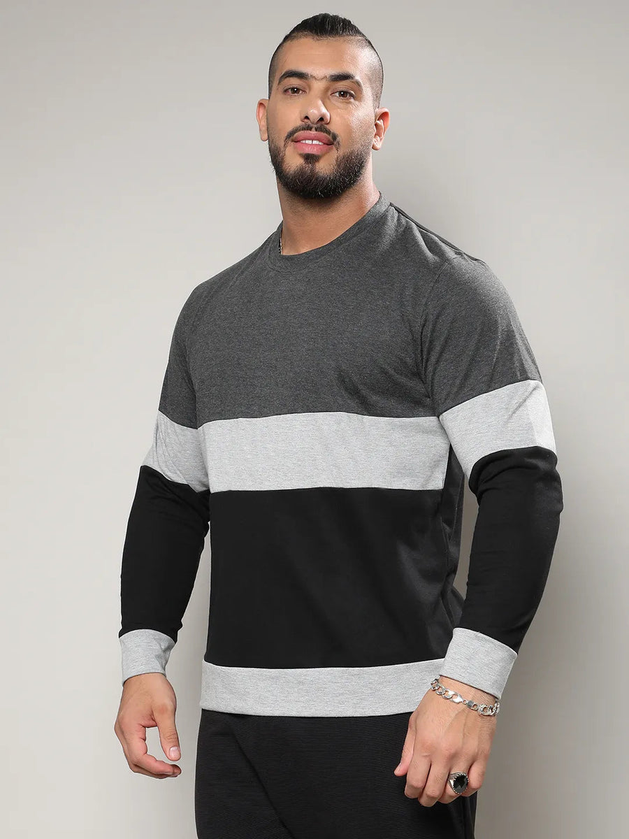Casual Collorblock T-Shirt - Shop authentic Indian Men's Fashion by Instafab Plus