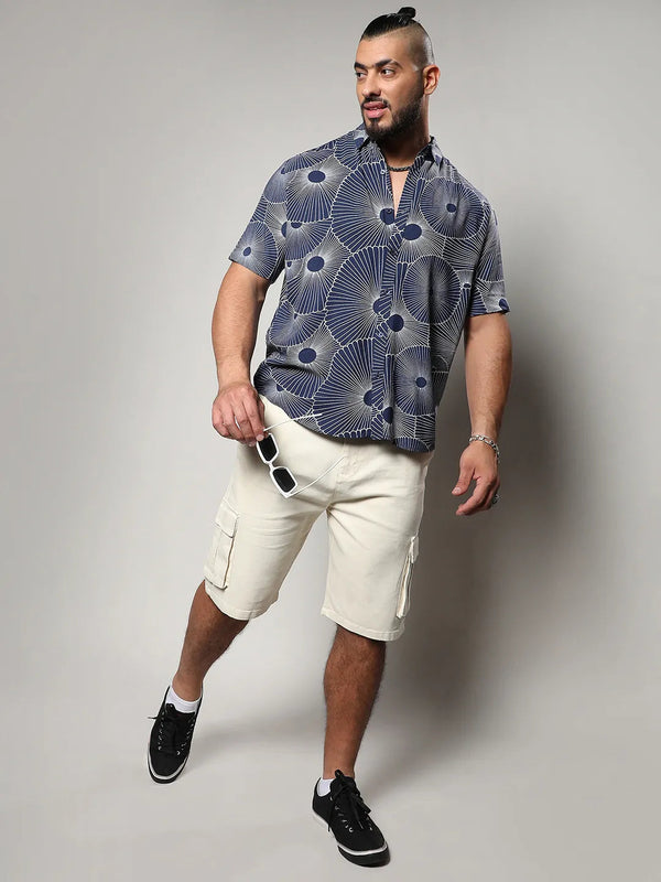 Mushroom Print Button Up Shirt - Shop authentic Indian Men's Fashion by Instafab Plus