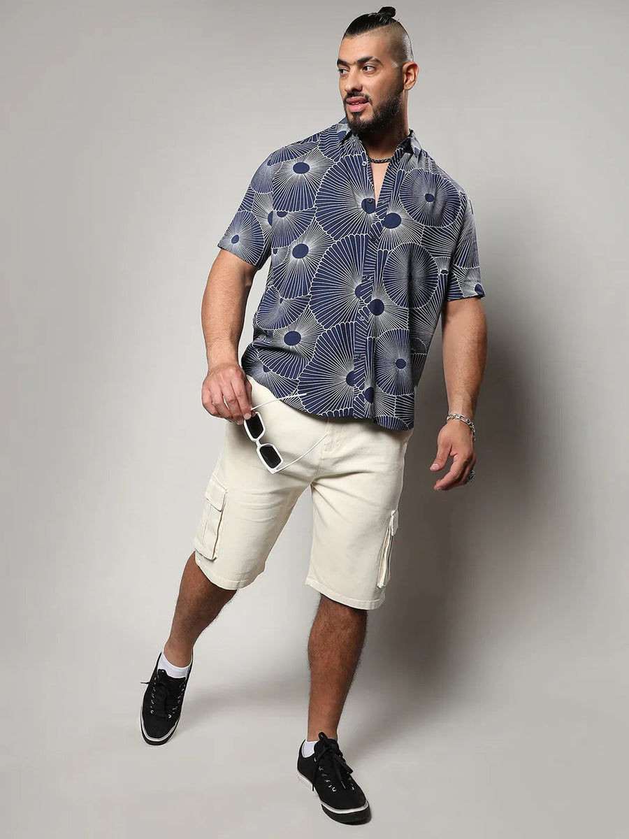 Mushroom Print Button Up Shirt - Shop authentic Indian Men's Fashion by Instafab Plus
