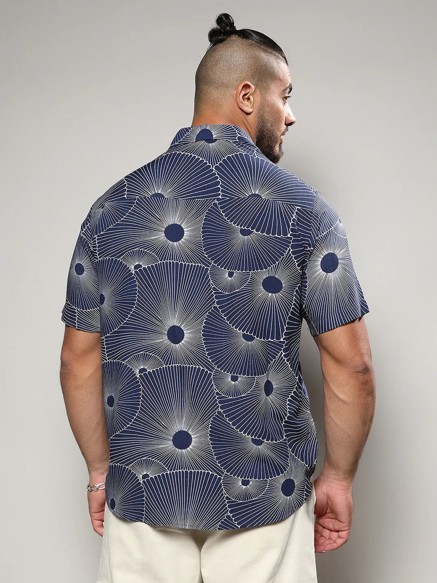 Mushroom Print Button Up Shirt - Shop authentic Indian Men's Fashion by Instafab Plus