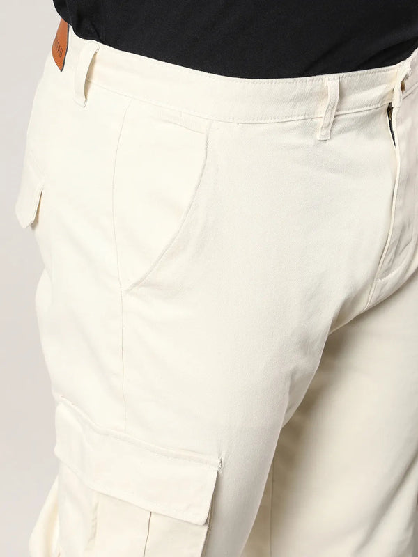 Pale Yellow Cargo Trousers - Shop authentic Indian Men's Fashion by Instafab Plus