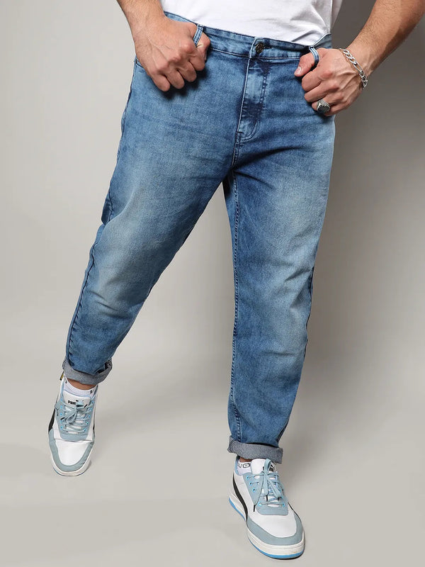 Solid Casual Denim Jeans - Shop authentic Indian Men's Fashion by Instafab Plus