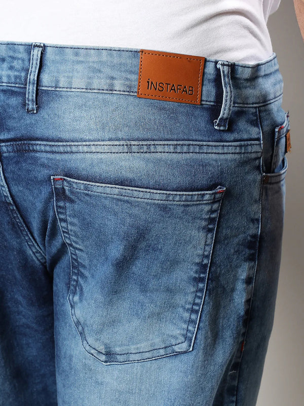 Solid Casual Denim Jeans - Shop authentic Indian Men's Fashion by Instafab Plus