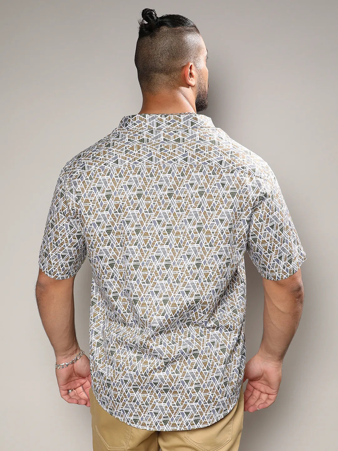 Multicolour Printed Casual Shirt - Shop authentic Indian Men's Fashion by Instafab Plus