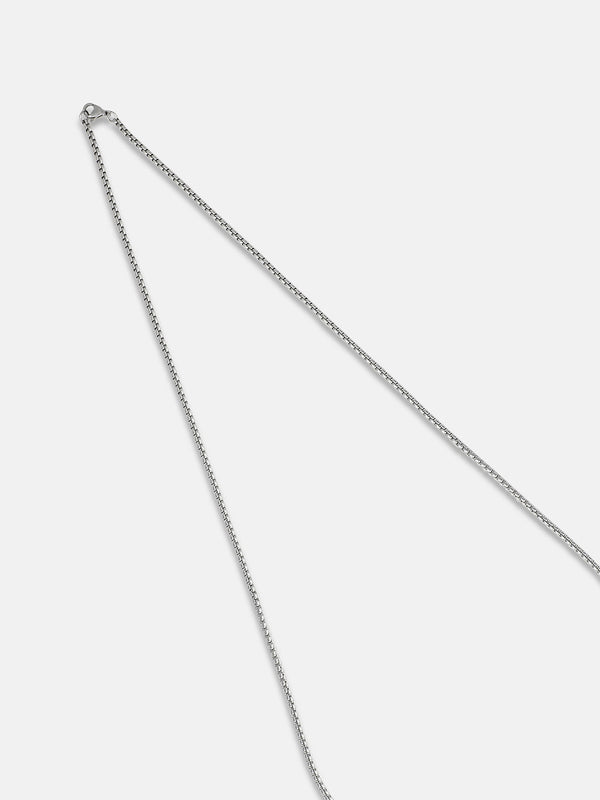 Men's V For Vendetta Pendant Necklace - Silver - Shop authentic Indian Men's Fashion by French Accent