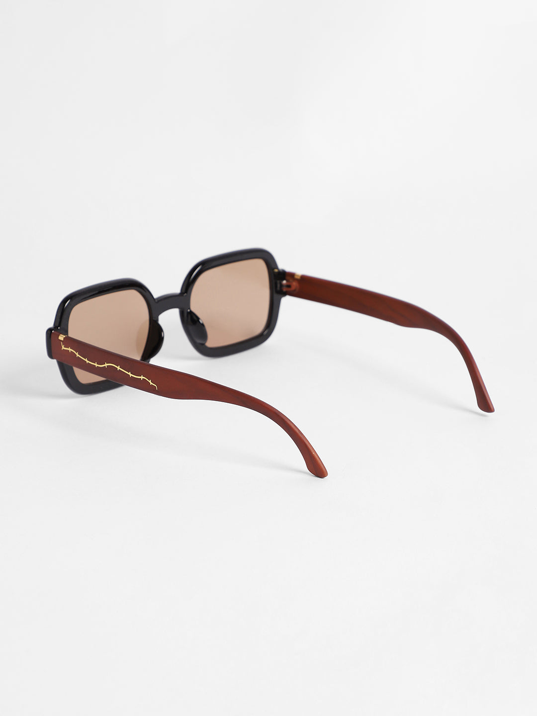 Men's Full Rim Rectangular Sunglasses - Brown - Shop authentic Indian Men's Fashion by French Accent