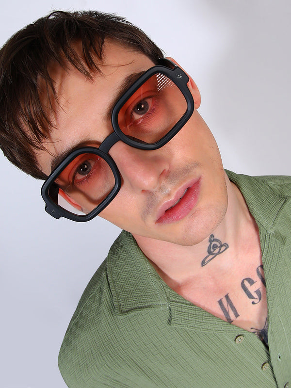 Men's Gradient Rectangular Sunglasses - Brown - Shop authentic Indian Men's Fashion by French Accent