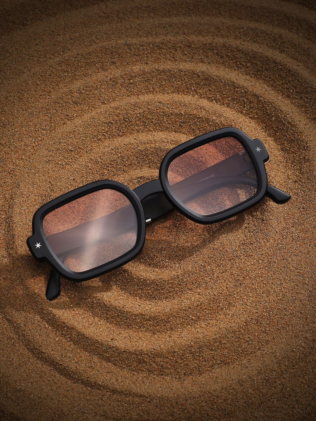 Men's Gradient Rectangular Sunglasses - Brown - Shop authentic Indian Men's Fashion by French Accent