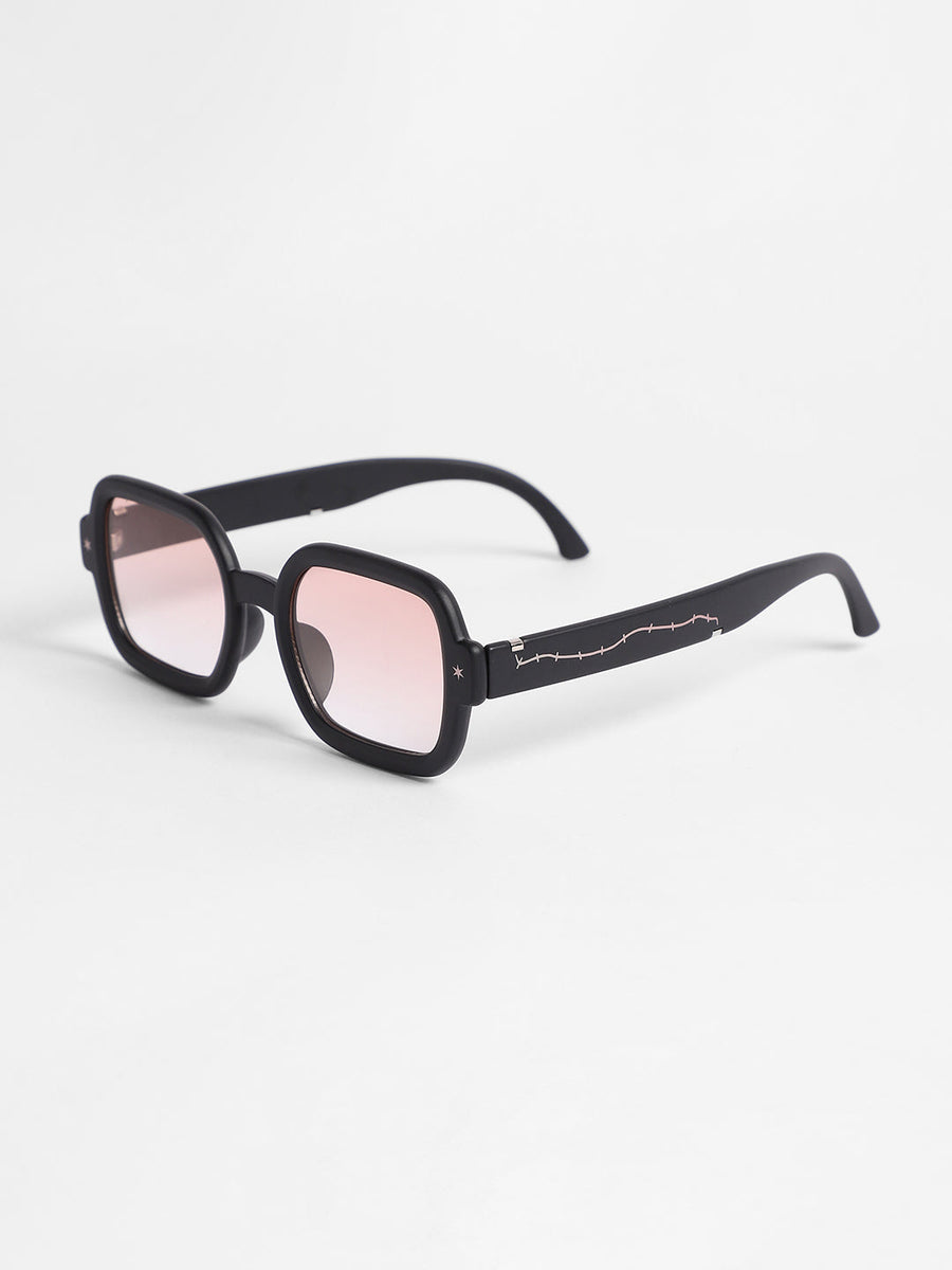 Men's Gradient Rectangular Sunglasses - Brown - Shop authentic Indian Men's Fashion by French Accent