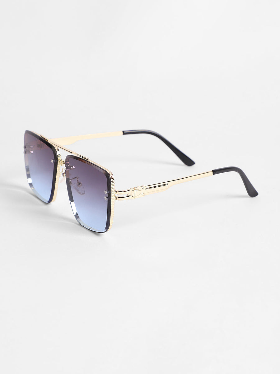 Men's Gradient Aviator Sunglasses - Blue - Shop authentic Indian Men's Fashion by French Accent