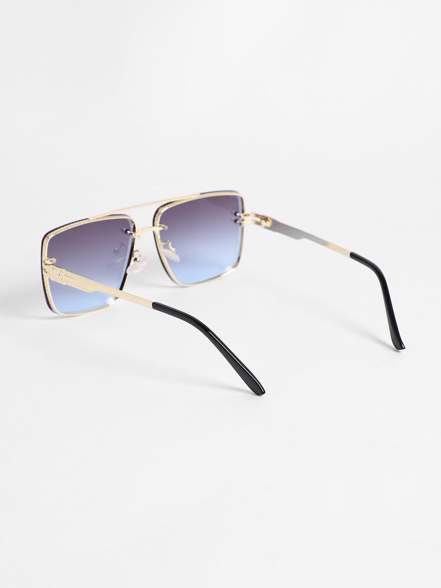 Men's Gradient Aviator Sunglasses - Blue - Shop authentic Indian Men's Fashion by French Accent