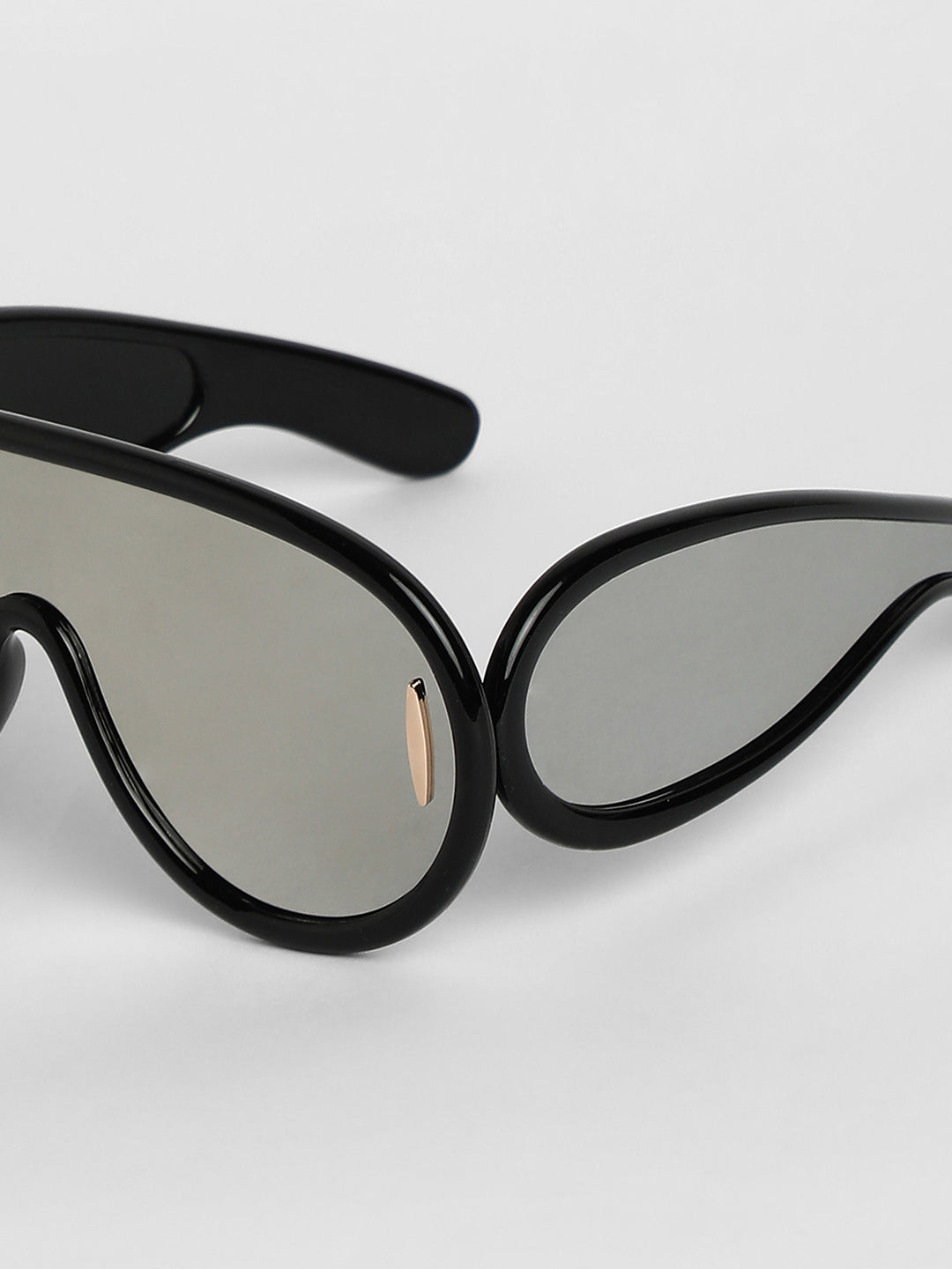 Men's Metallic Oversized Sunglases - Black - Shop authentic Indian Men's Fashion by French Accent